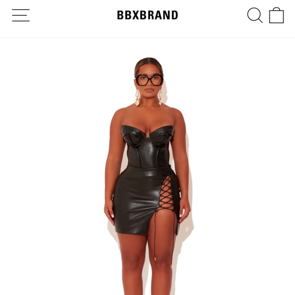 BBBXBRAND Leather Bustier Corset